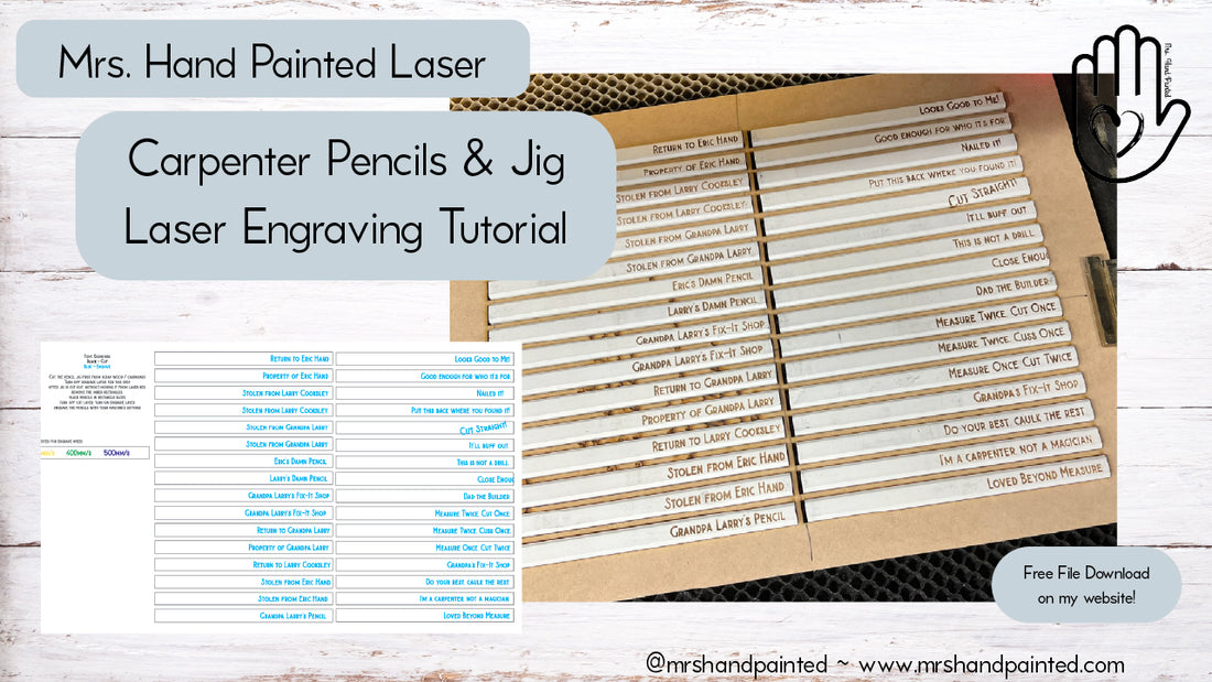 Free Carpenter Pencil Jig Laser File