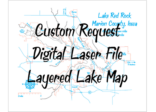 Now Offering Laser Engraving Files for Lake Maps!