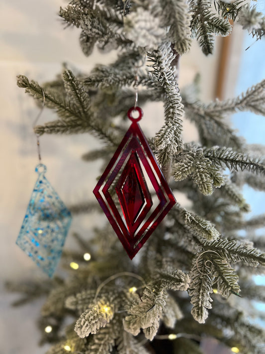 Diamond Acrylic Spinner Ornament / Suncatcher