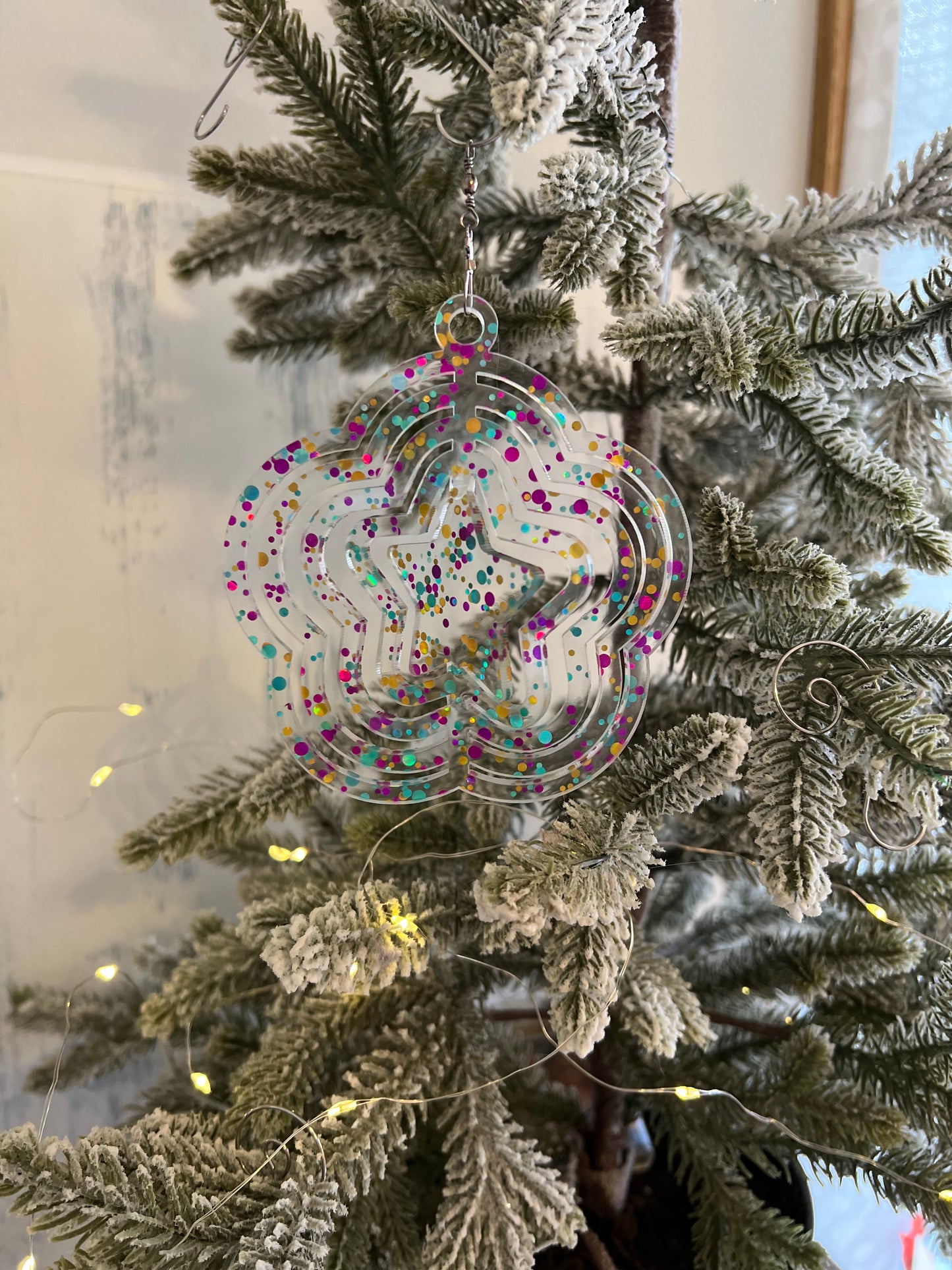 Star Acrylic Spinner Ornament / Suncatcher