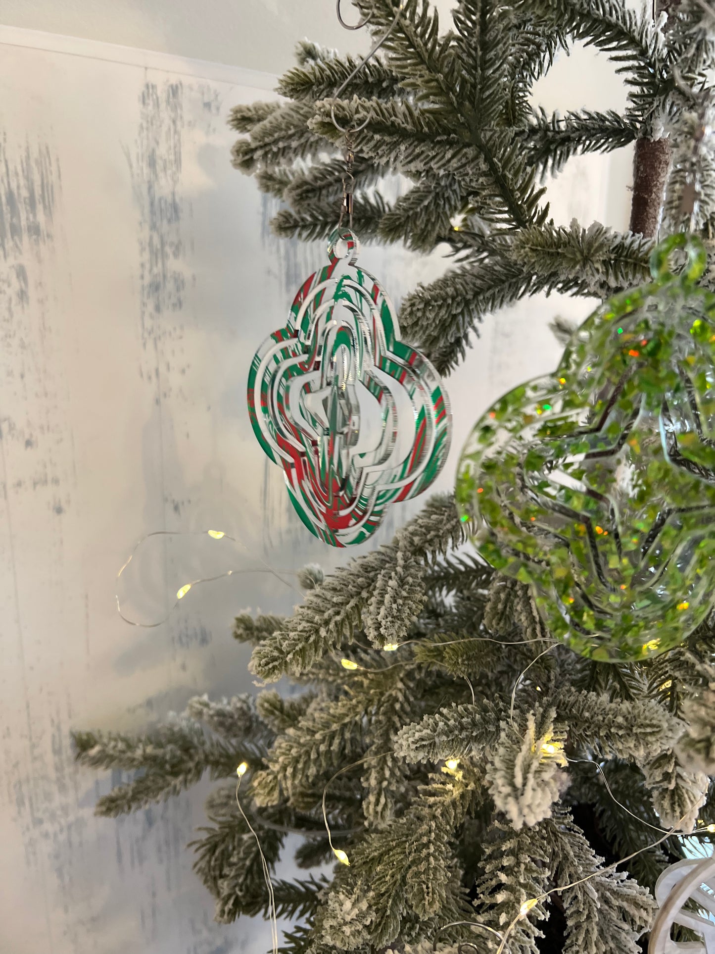 Diamond Star Acrylic Spinner Ornament / Suncatcher