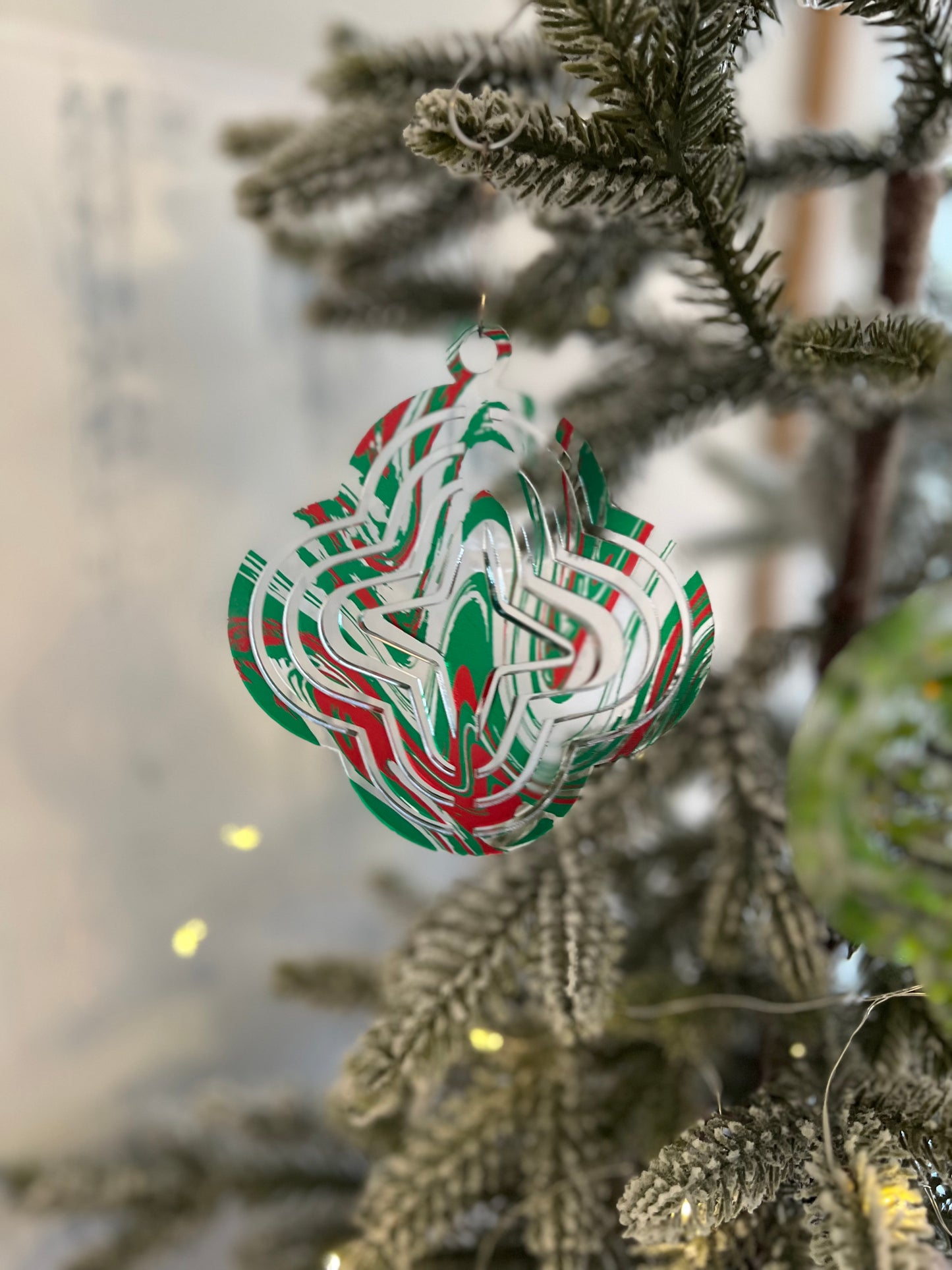 Diamond Star Acrylic Spinner Ornament / Suncatcher