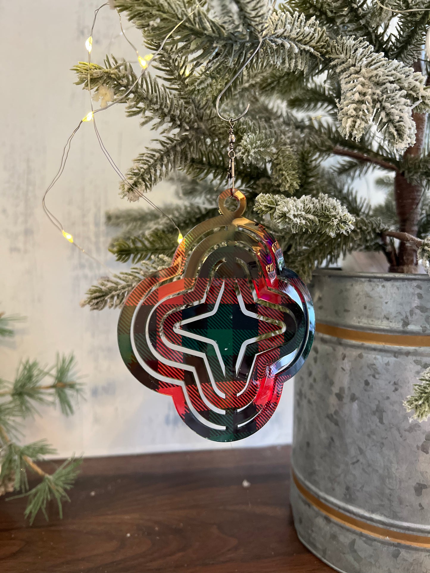 Diamond Star Acrylic Spinner Ornament / Suncatcher