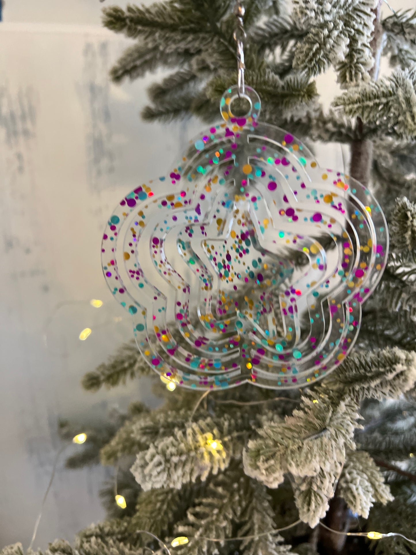 Star Acrylic Spinner Ornament / Suncatcher