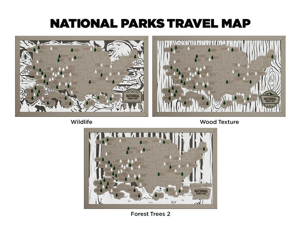 National Parks Travel Map