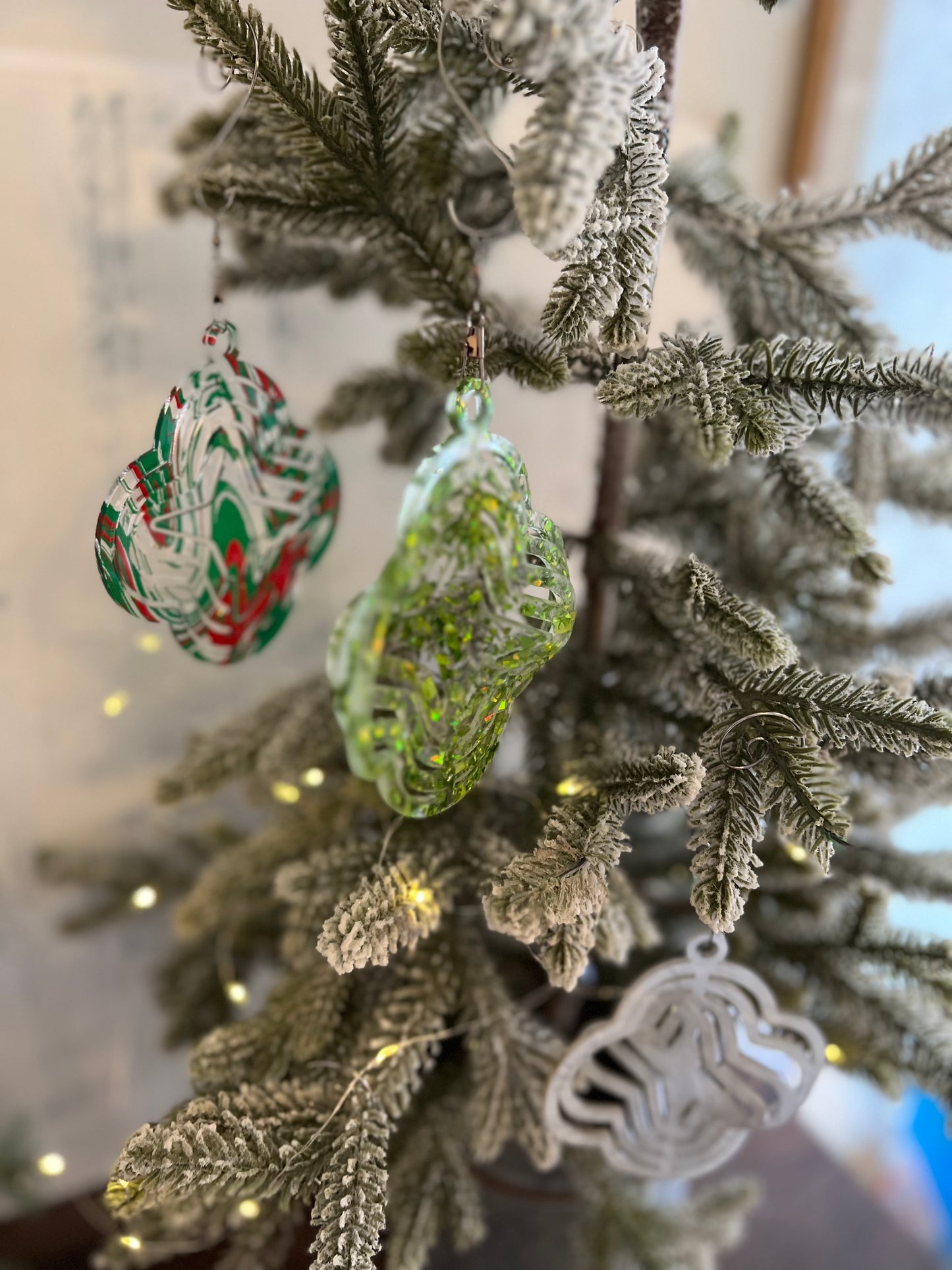 Diamond Star Acrylic Spinner Ornament / Suncatcher