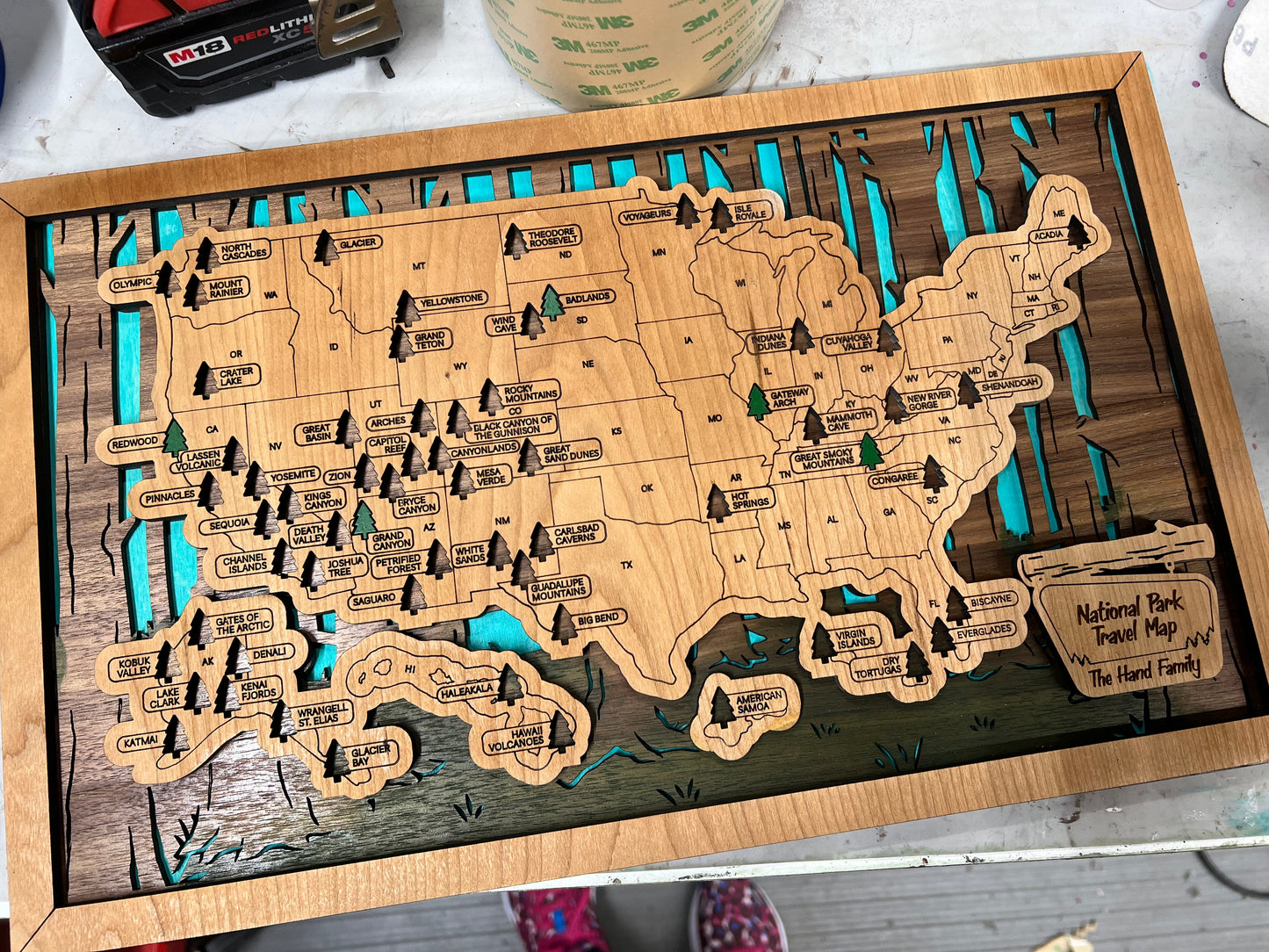 National Parks Travel Map
