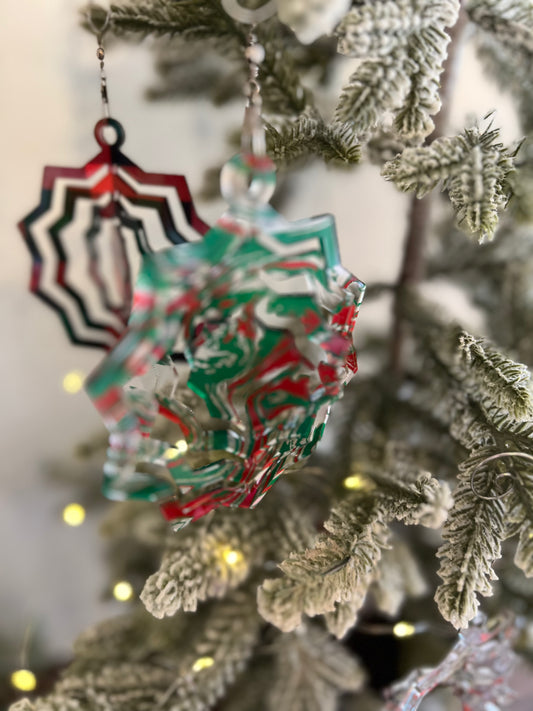 Starburst Acrylic Spinner Ornament / Suncatcher