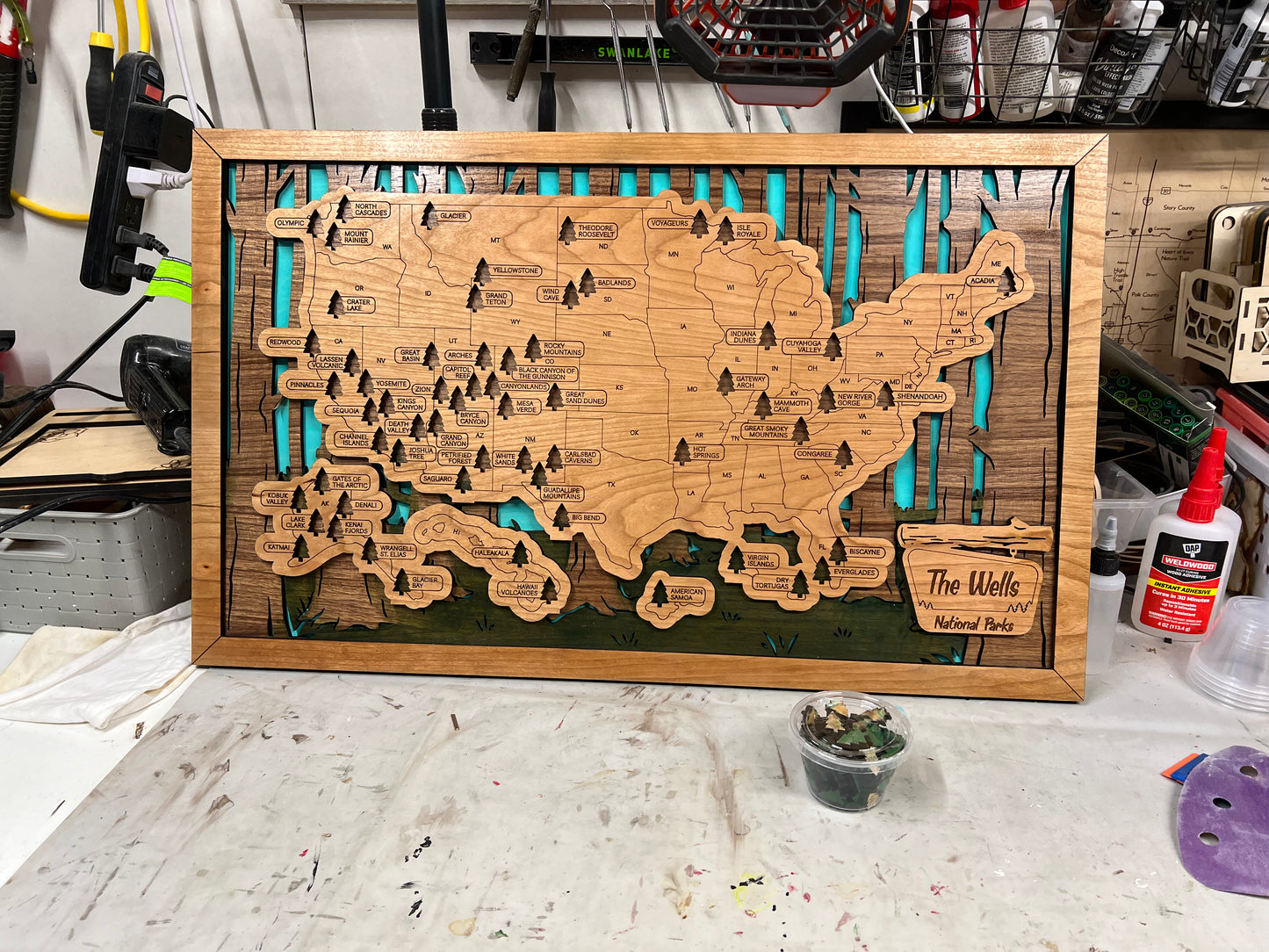 National Parks Travel Map