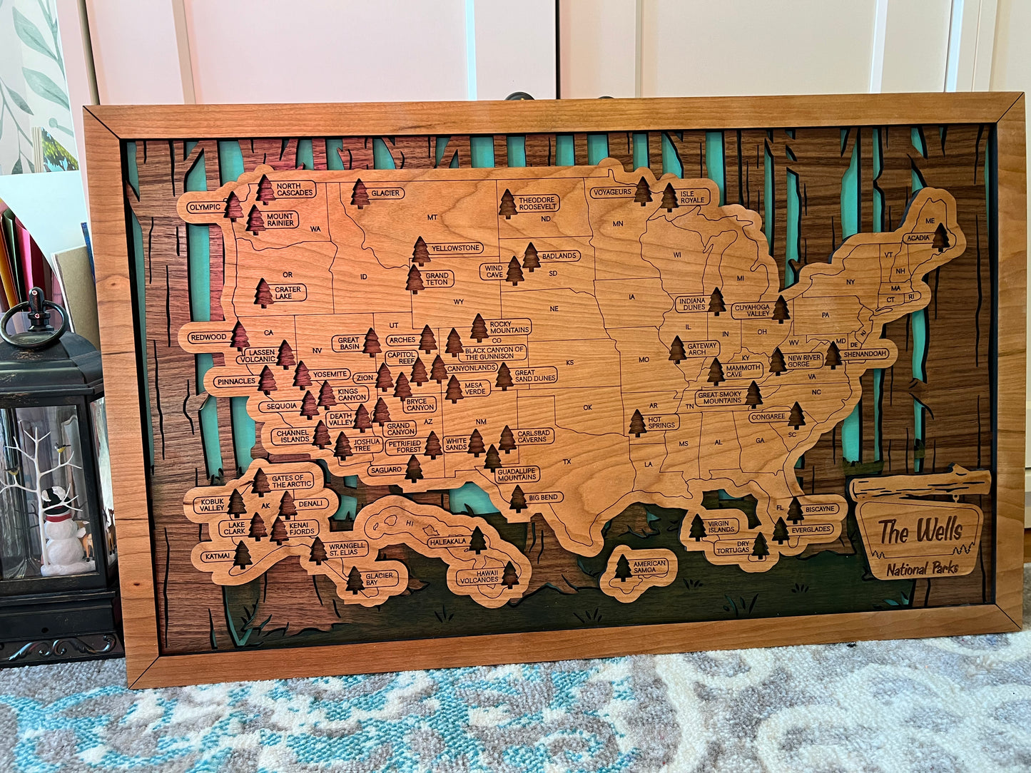 National Parks Travel Map