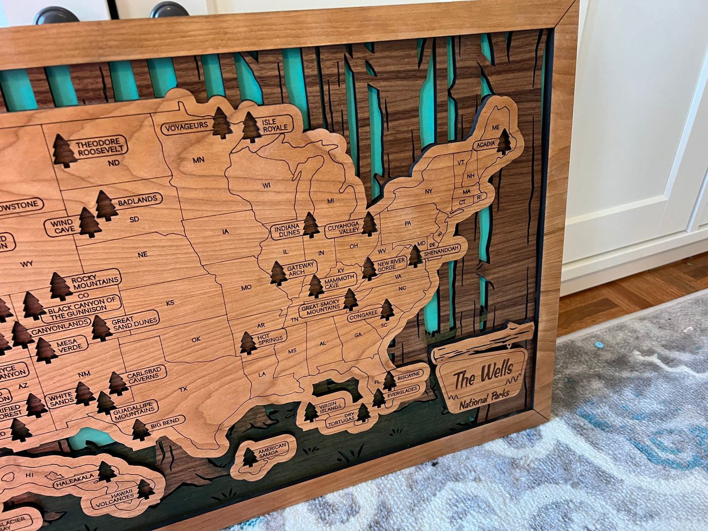 National Parks Travel Map