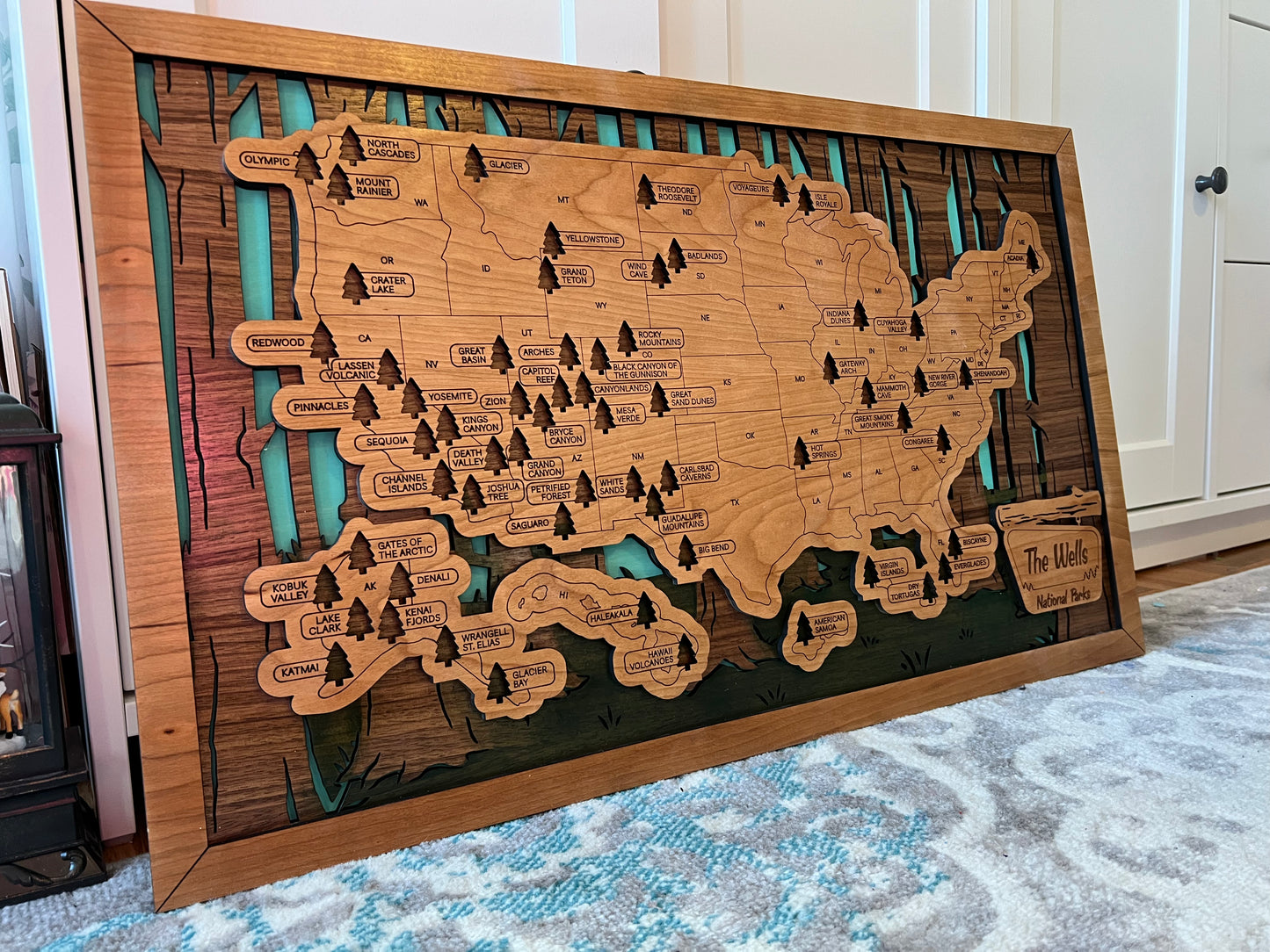 National Parks Travel Map