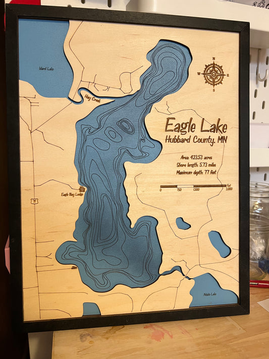 Custom Lake Map - Eagle Lake, MN