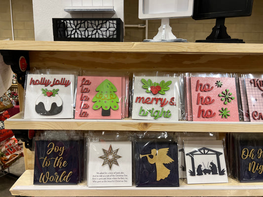 Pink Christmas Tiles