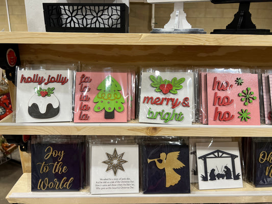 Pink Christmas Tiles