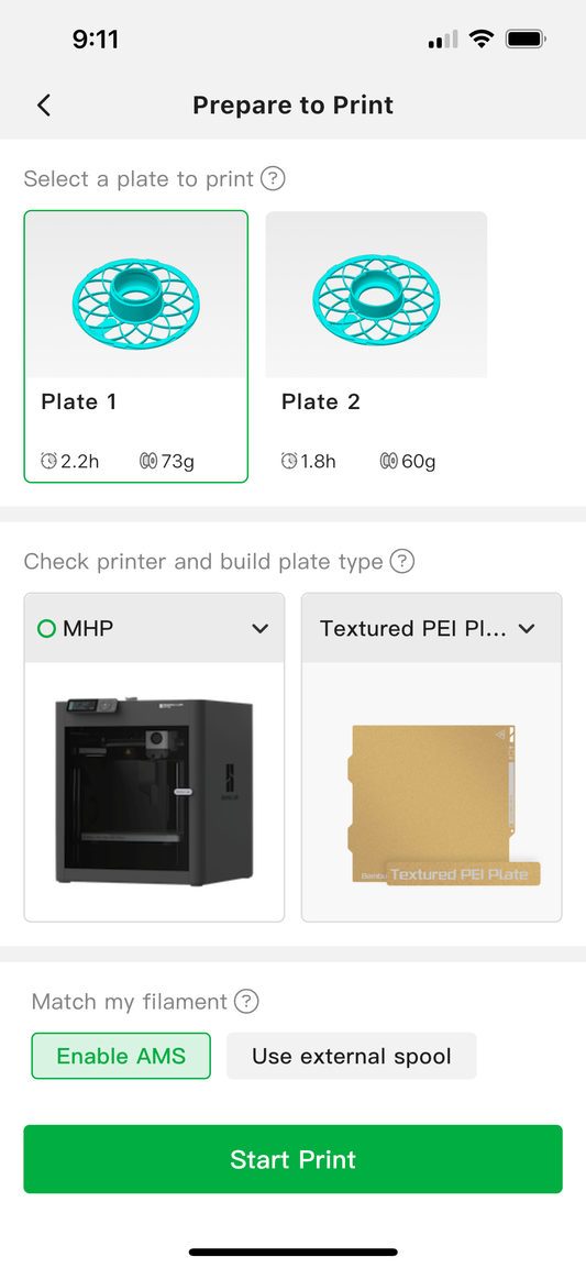 Custom 3d print spools for Liat