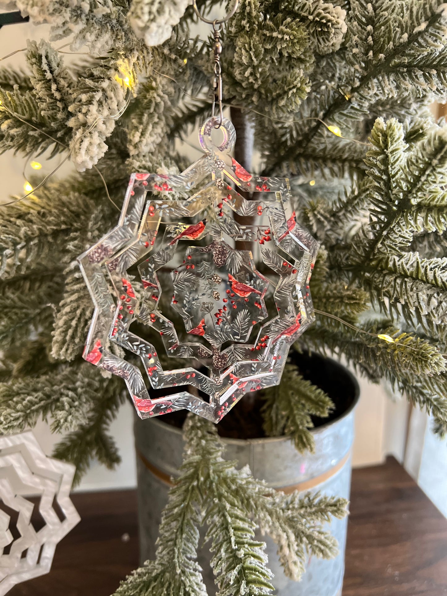 Starburst Acrylic Spinner Ornament / Suncatcher