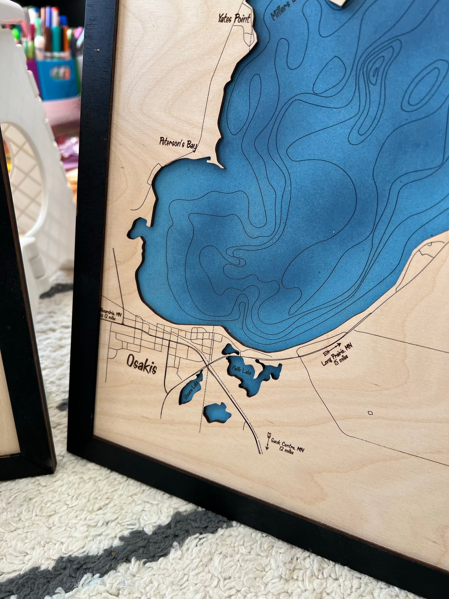 Lake Osakis Minnesota - Laser Engraved Map File