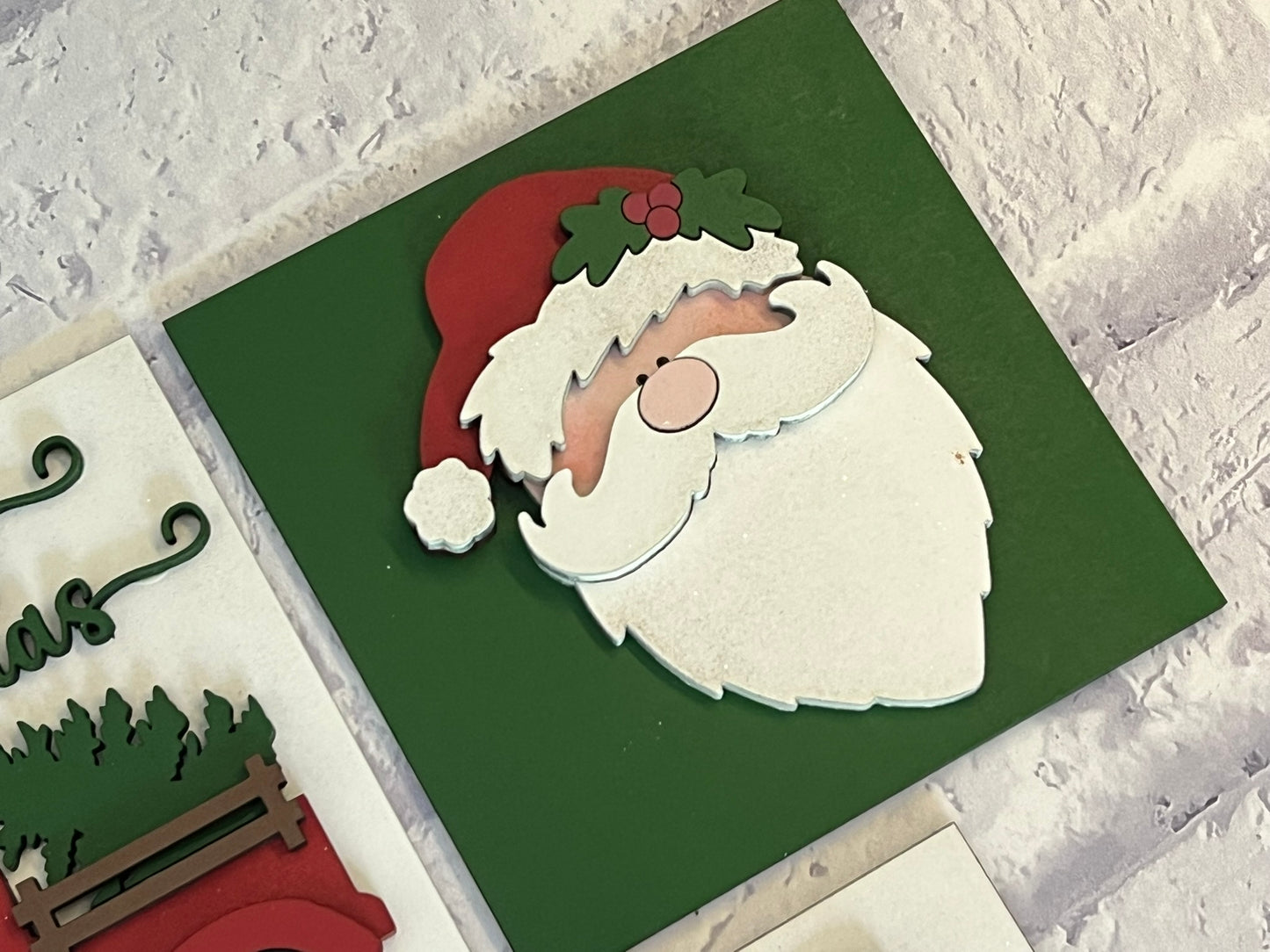 Country Christmas Sign Tiles