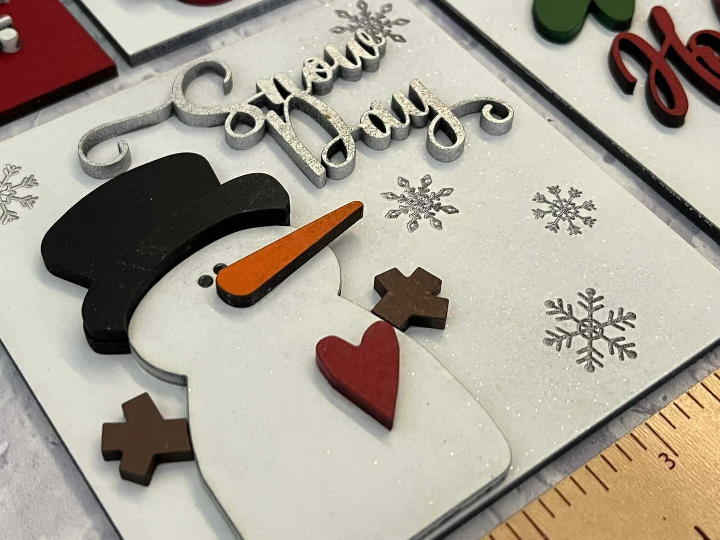 Country Christmas Sign Tiles