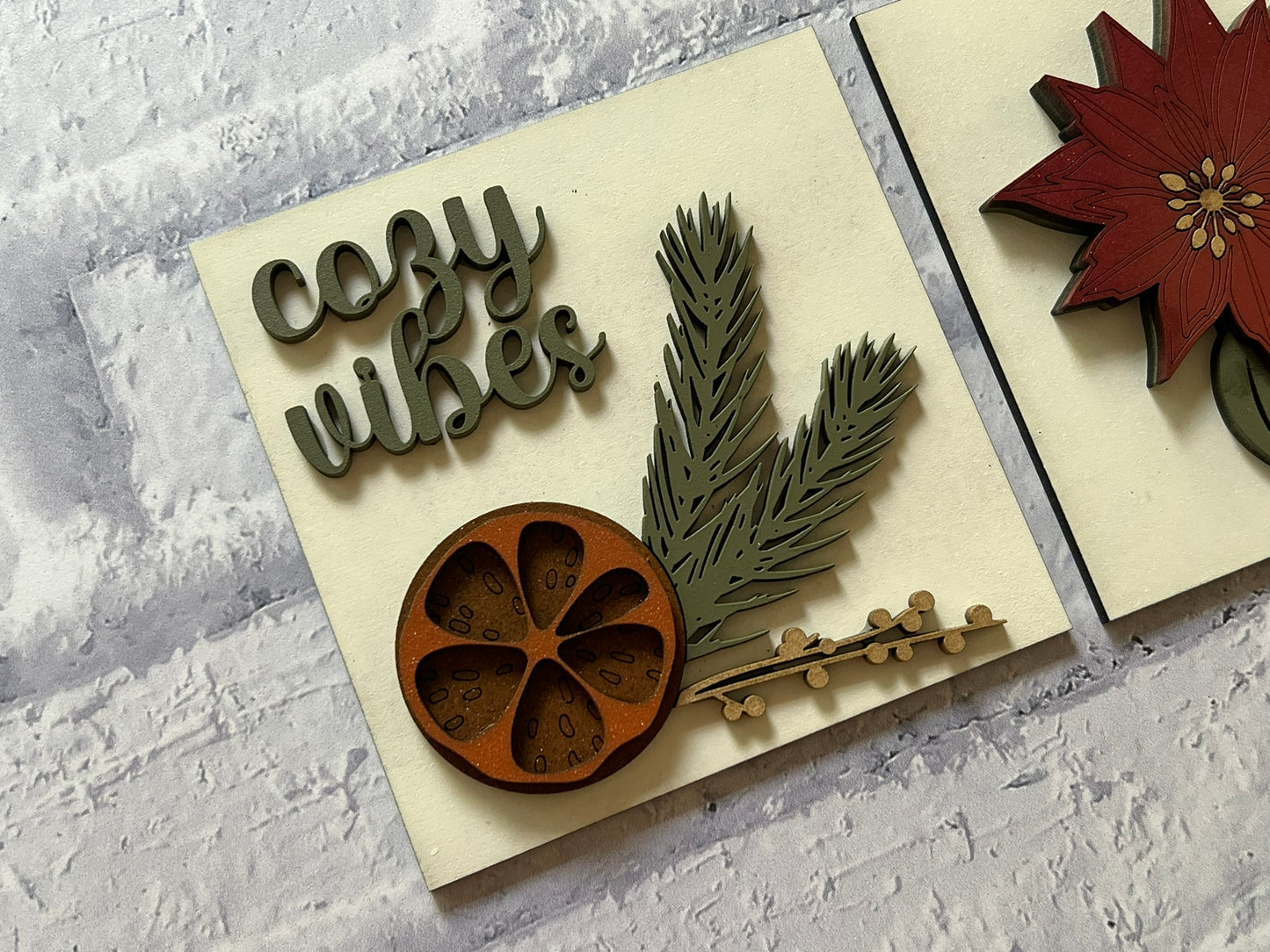 Cozy Christmas Sign Tiles