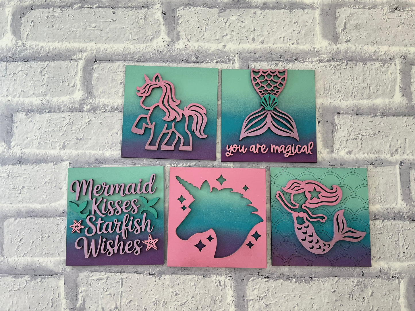 Mermaid & Unicorn Tiles