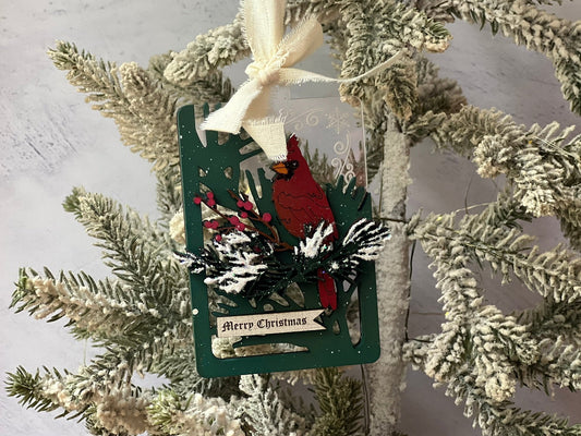 Cardinal Gift Card Holder Ornament
