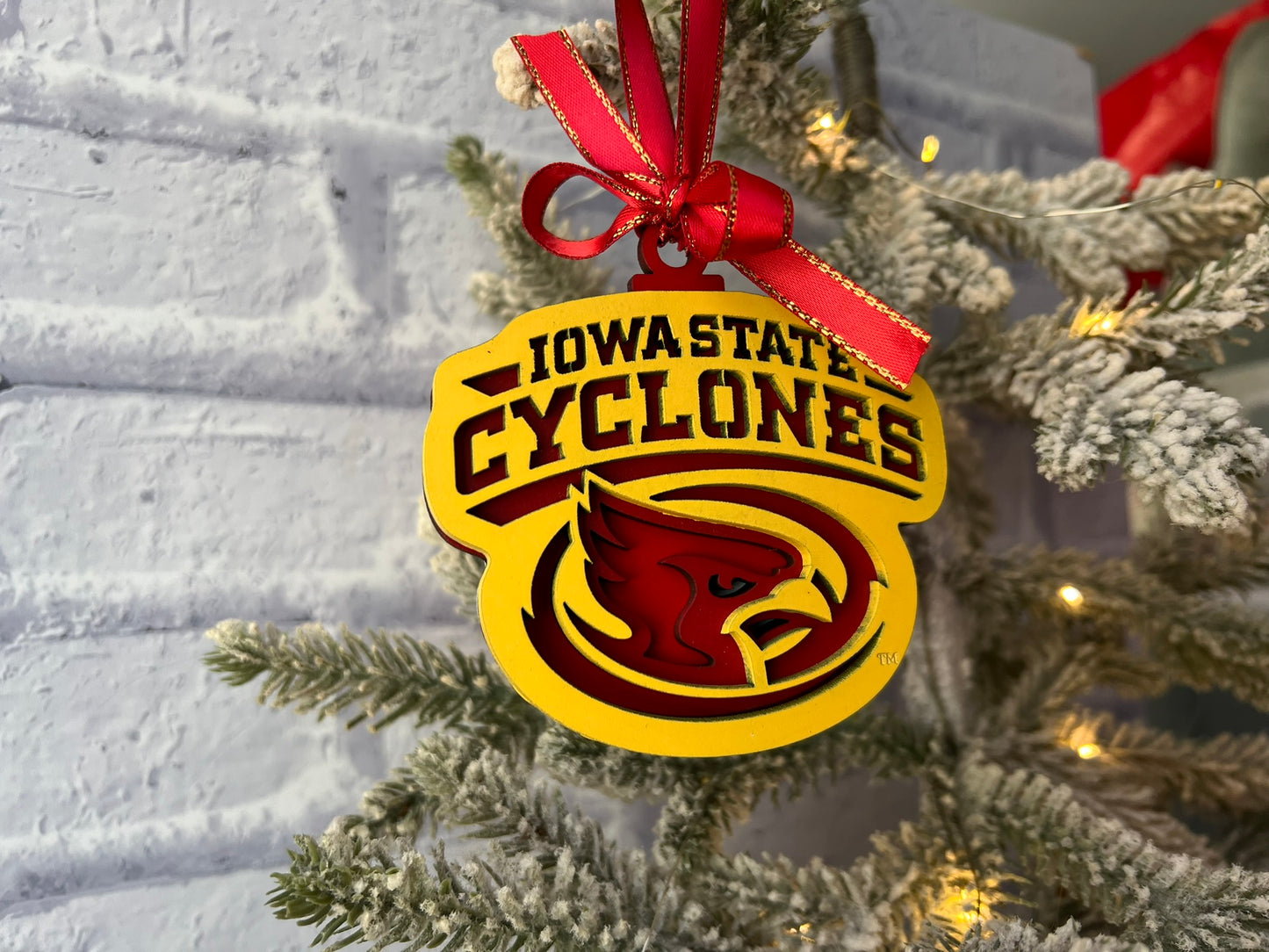 Iowa State Cyclones Layered Ornament