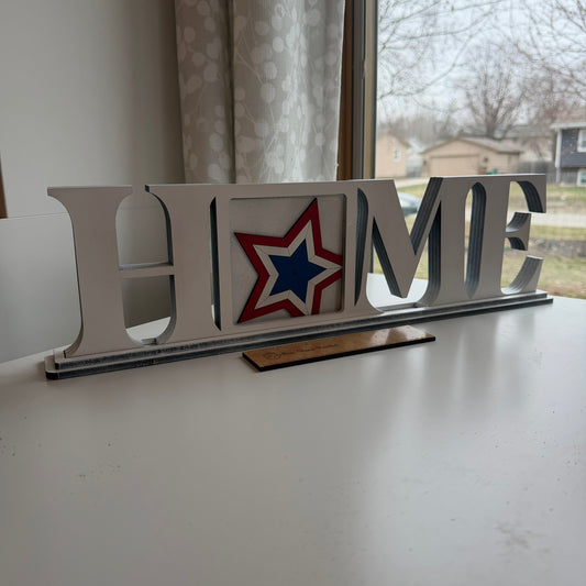 HOME drop in Interchangeable Sign Holder