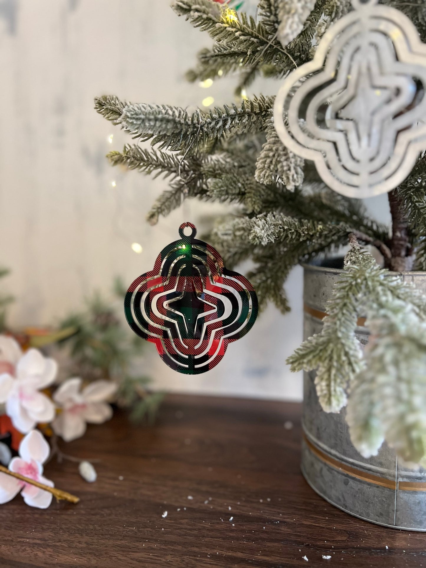 Laser Cut File - Acrylic Spinner Ornaments - Digital Download