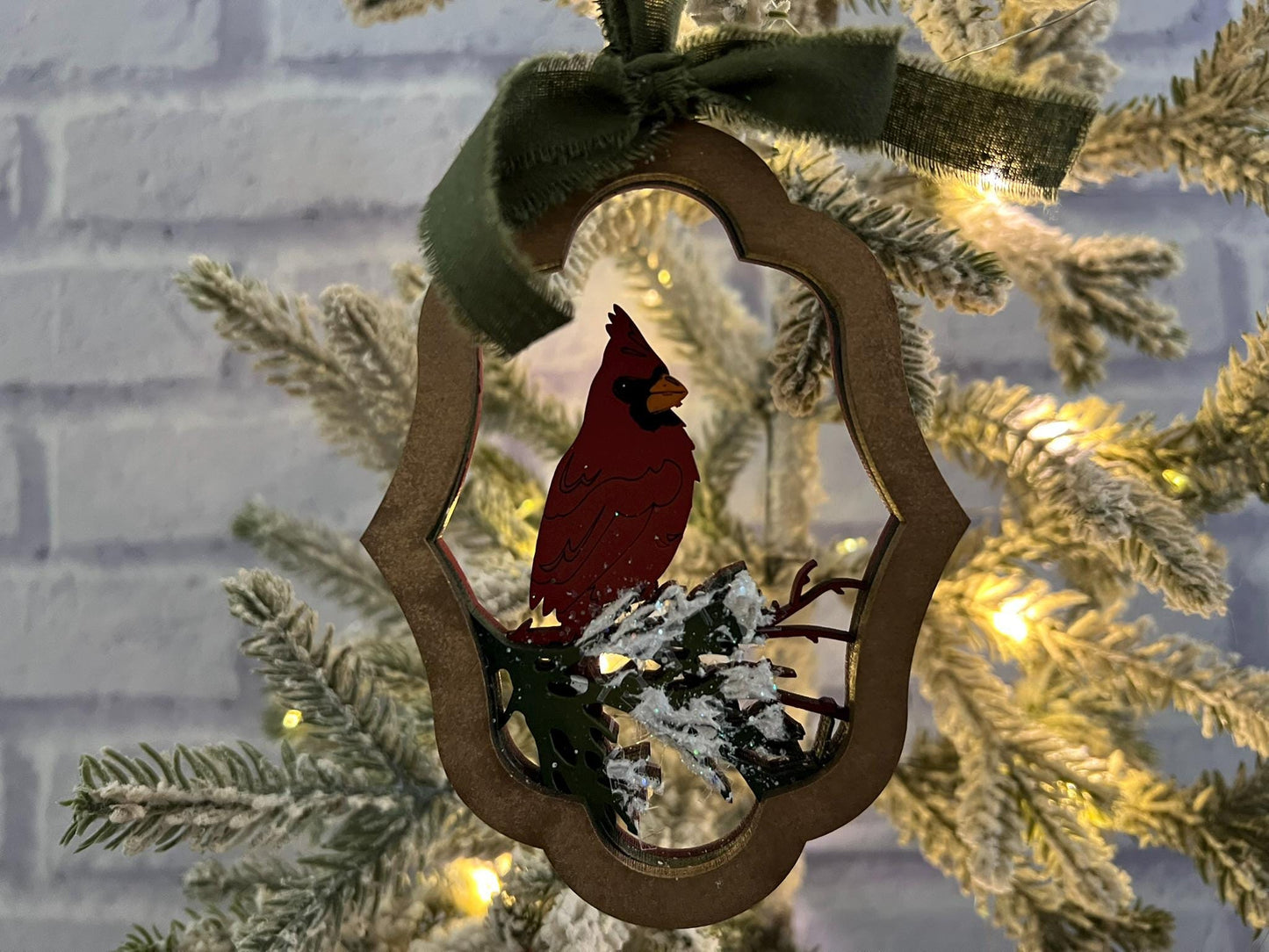 Digital Cut File - Baroque Frame Cardinal Ornament