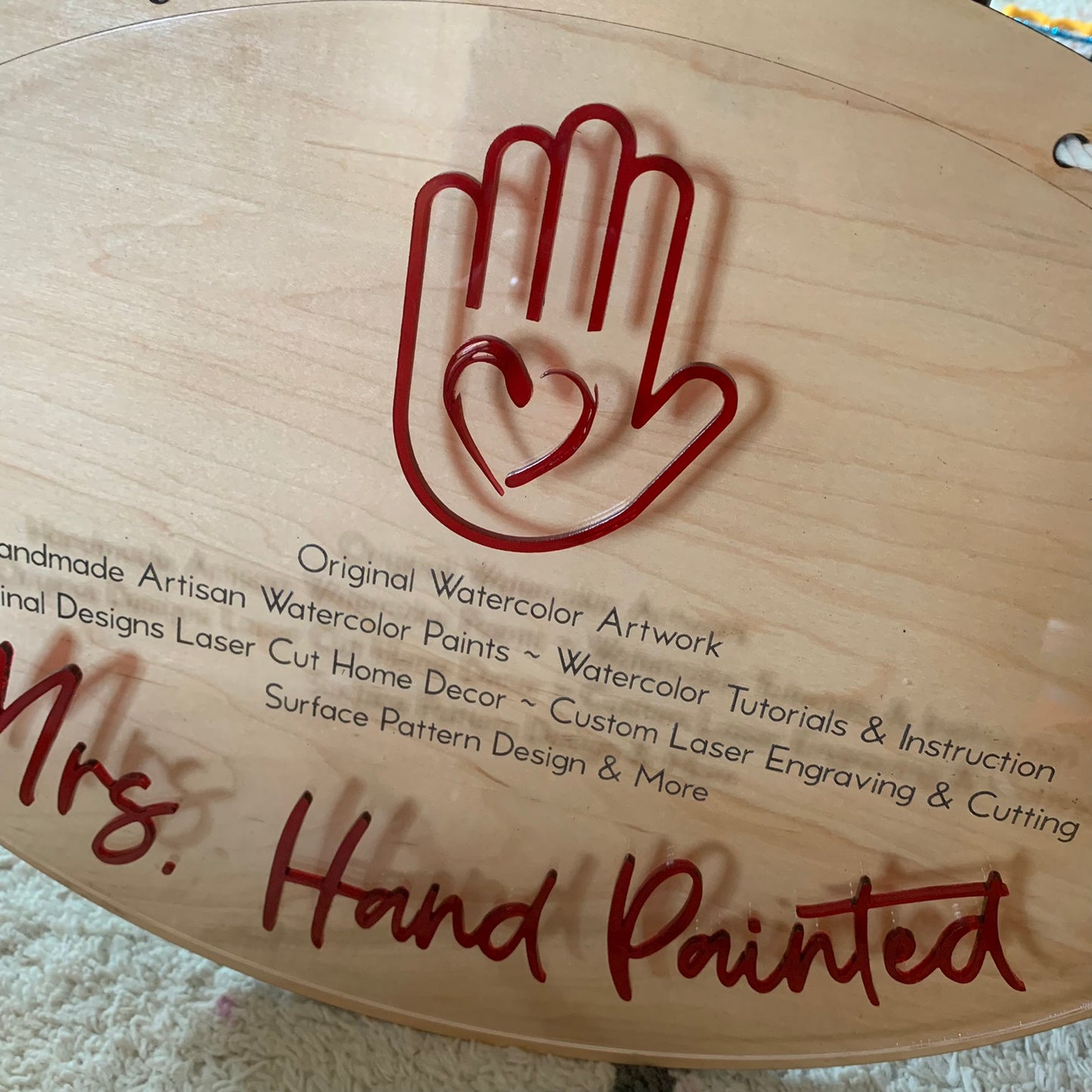 Custom Wood Layered Business Logo Sign - Laser Cut Wood