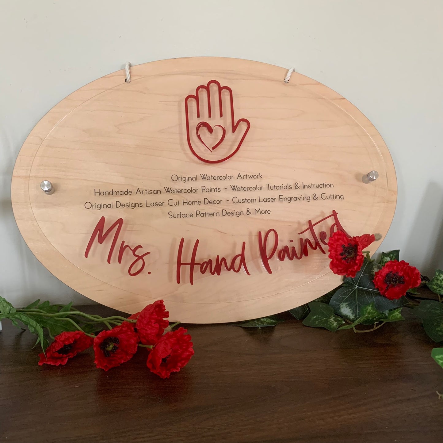 Custom Wood Layered Business Logo Sign - Laser Cut Wood