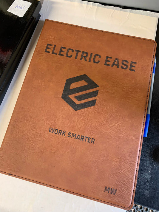 Custom Listing for Matt Wilcox - Engraved Leatherette Pad-Folio