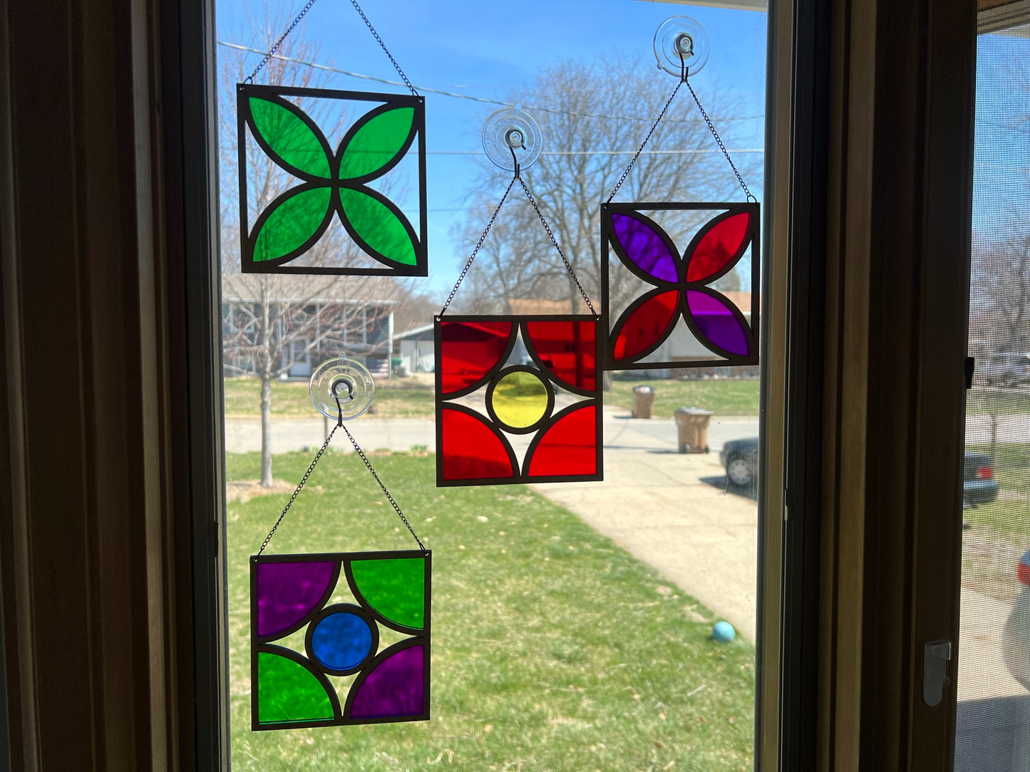 Retro Breeze Block Suncatcher