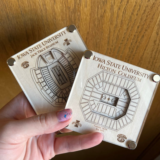 Iowa State University - Hilton and Jack Trice Coasters