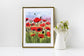 Poppies at Sunset - Reproduction, Fine Art Print, Giclee Print