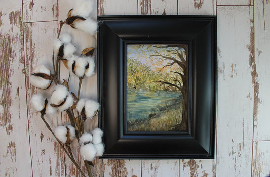 Autumn Lake Landscape - Watercolor Reproduction, Fine Art Print, Giclee Print, Fall Landscape, Original Watercolor Artwork