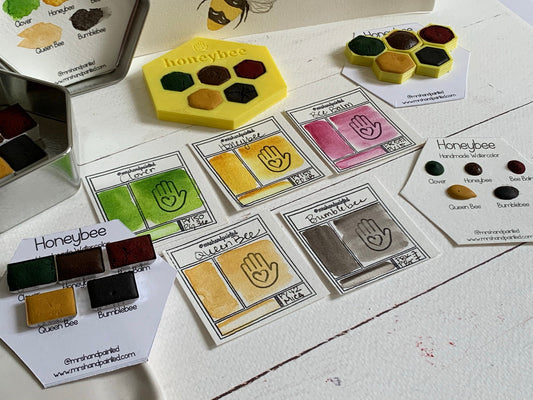 Handmade Watercolor Paint Set - HONEYBEE