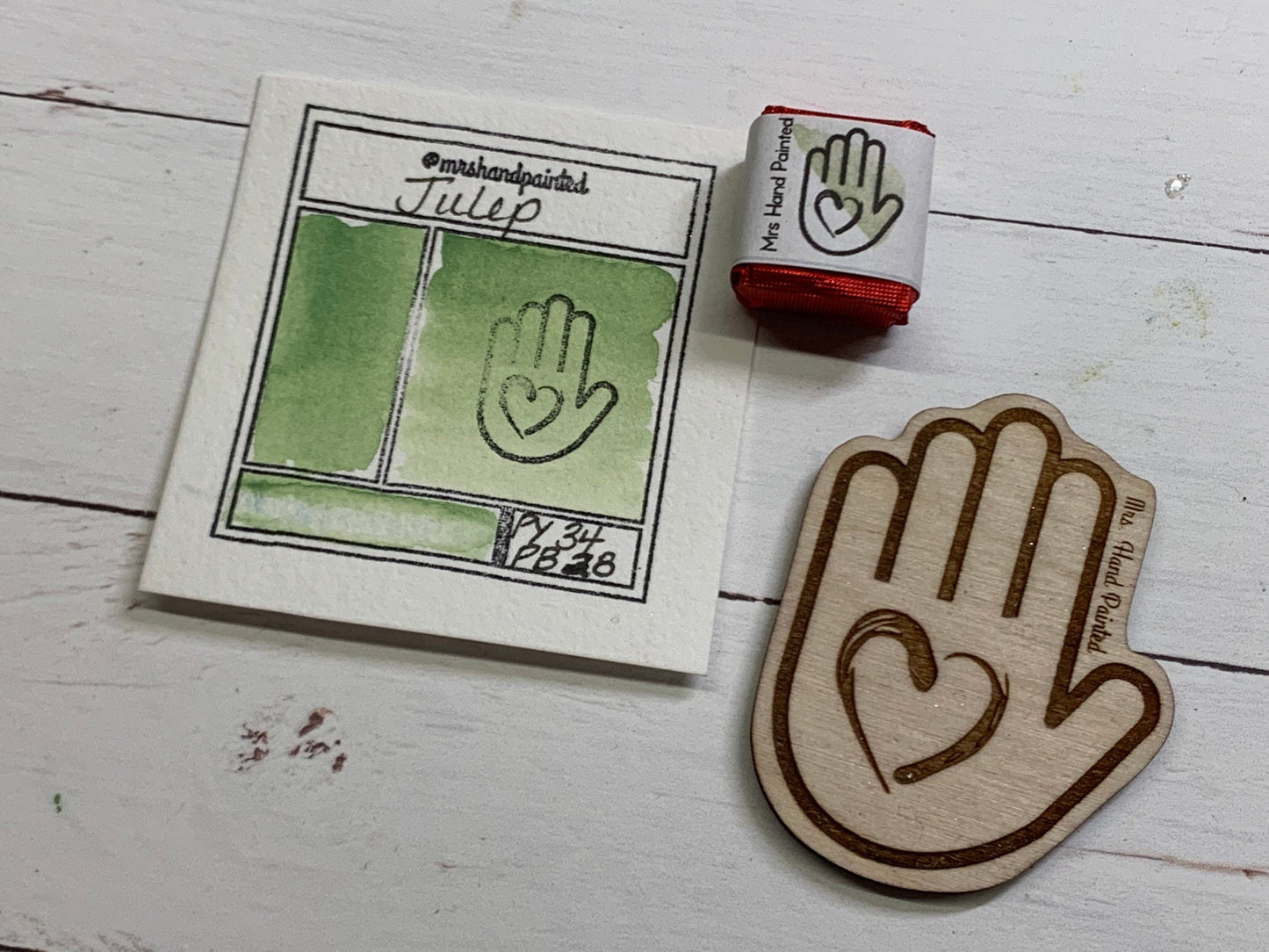 Handmade Watercolor Paints - JULEP- Half Pans & Full Pans - Artisan Watercolor, Retro Holiday Set