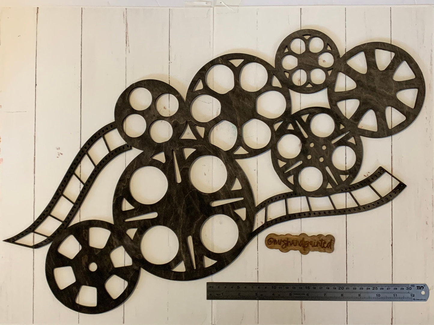 Laser Cut File - Retro Movie Theater - Movie Film Reels Wall Hanging Decoration - DIGITAL Download svg, pdf, eps, dxf, ai files