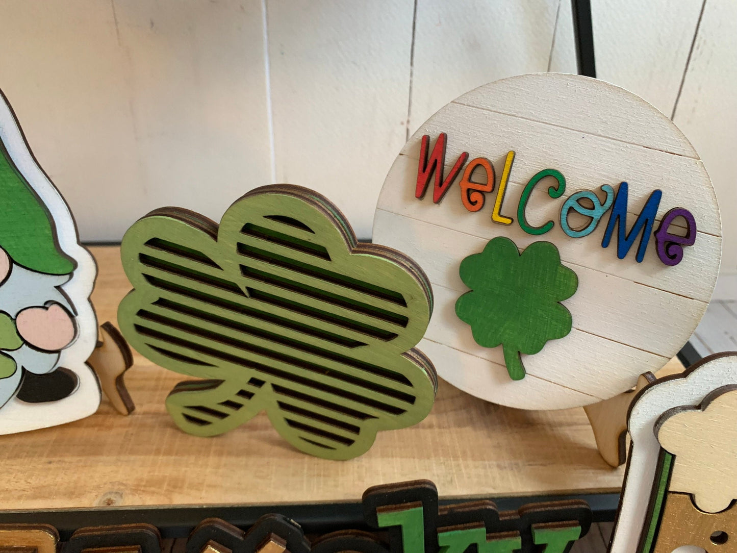 Laser Cut File - St. Patrick's Day Tiered Tray Pieces - Digital Download SVG, DXF, AI files