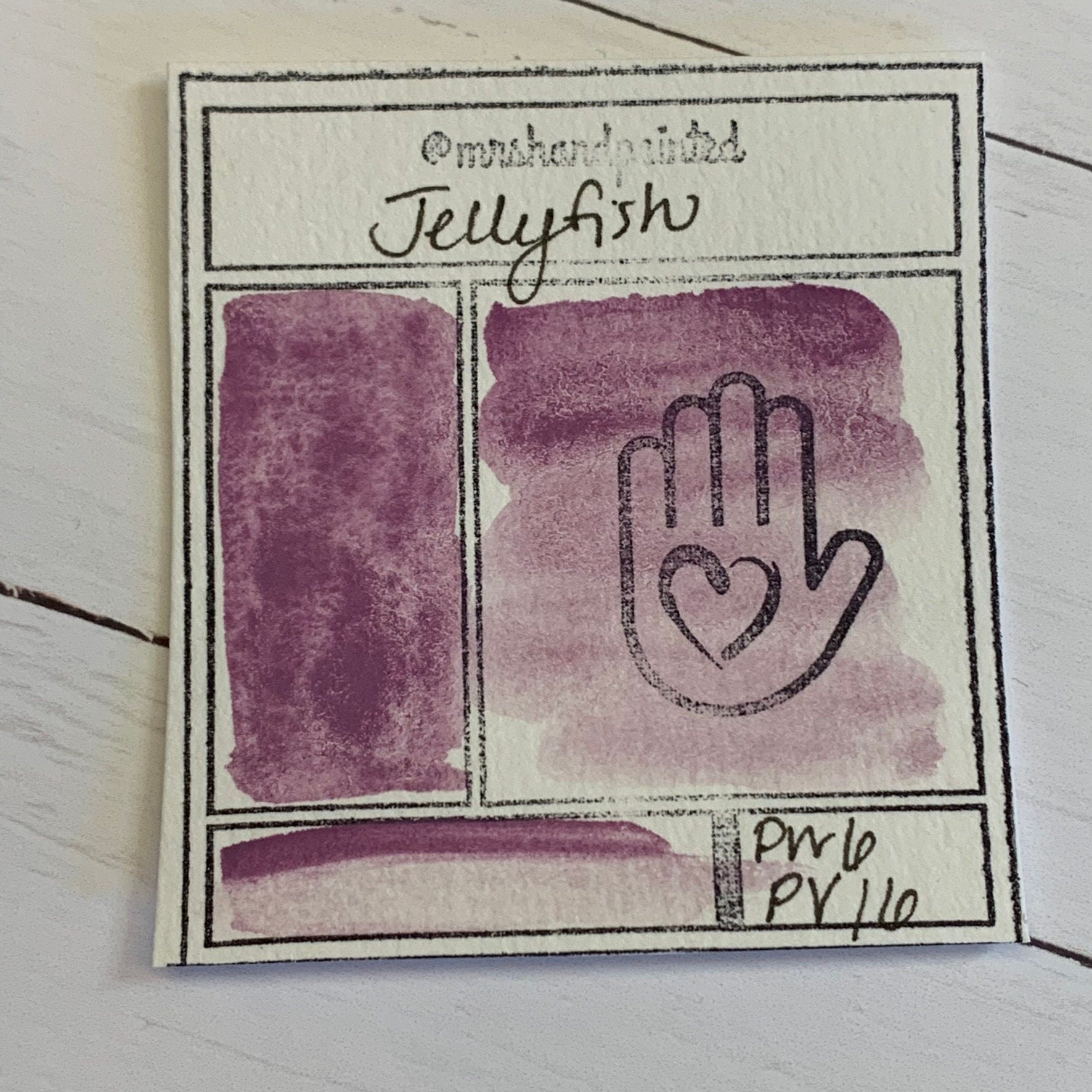Handmade Watercolor Paints - JELLYFISH Half Pans