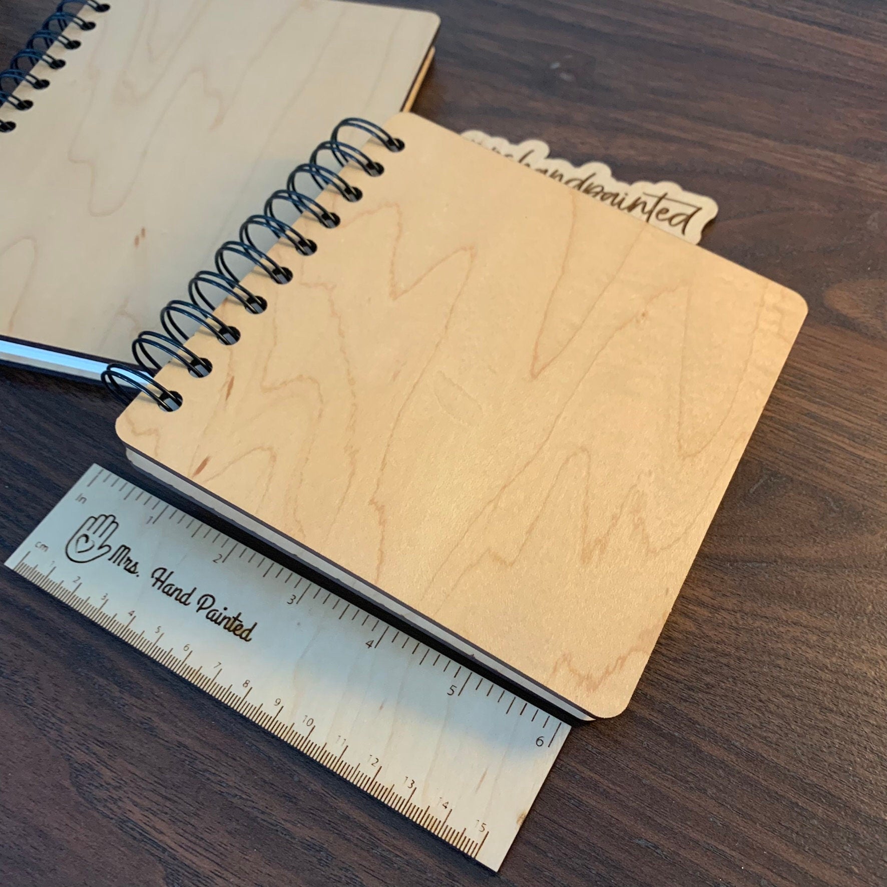 Custom Laser Engraved Wood Sketchbook - Choose Your Design