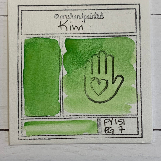 Handmade Watercolor Paints - KIWI Half Pans