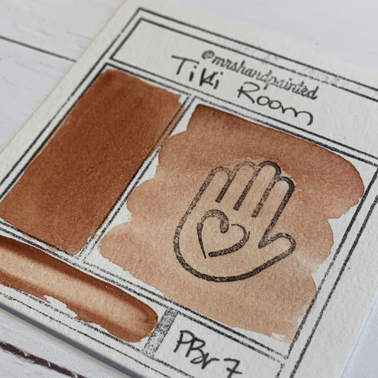Handmade Watercolor Paints - TIKI ROOM Half Pans