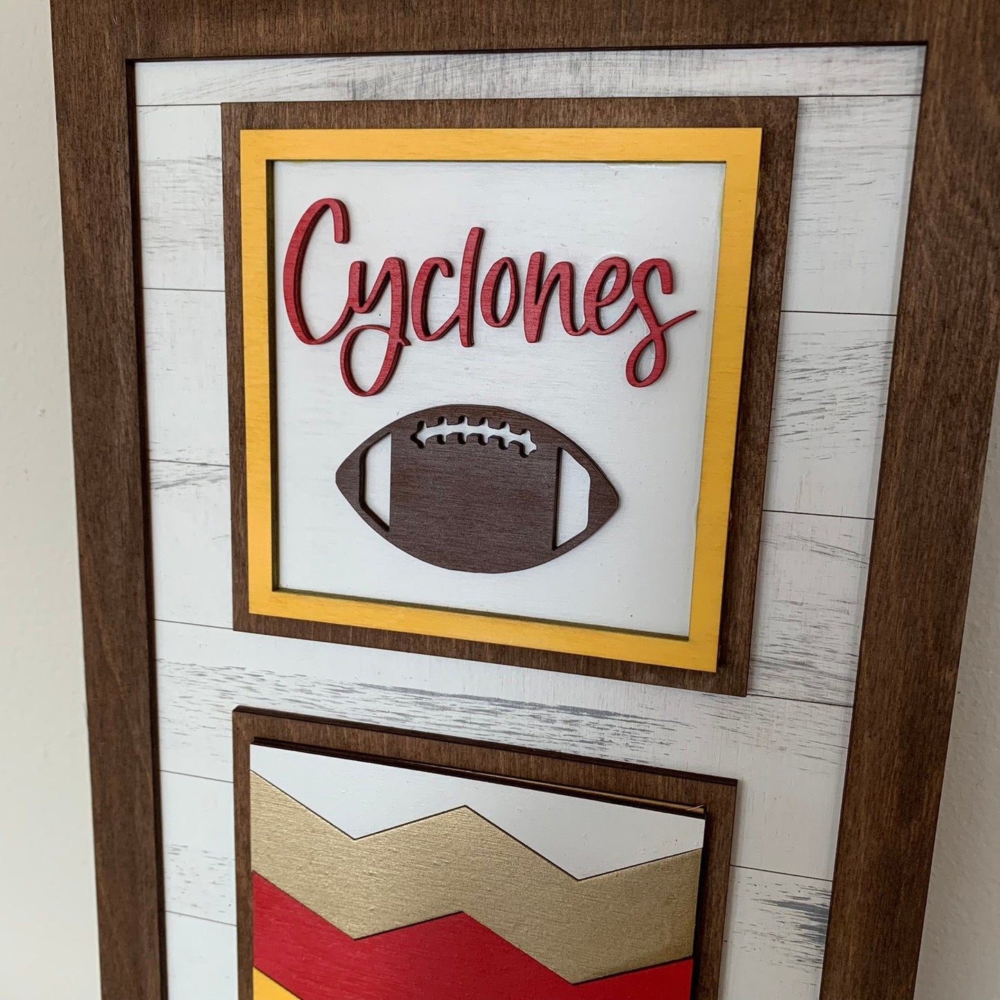 Iowa State Cyclones Interchangeable Signs - Laser Cut Wood Painted