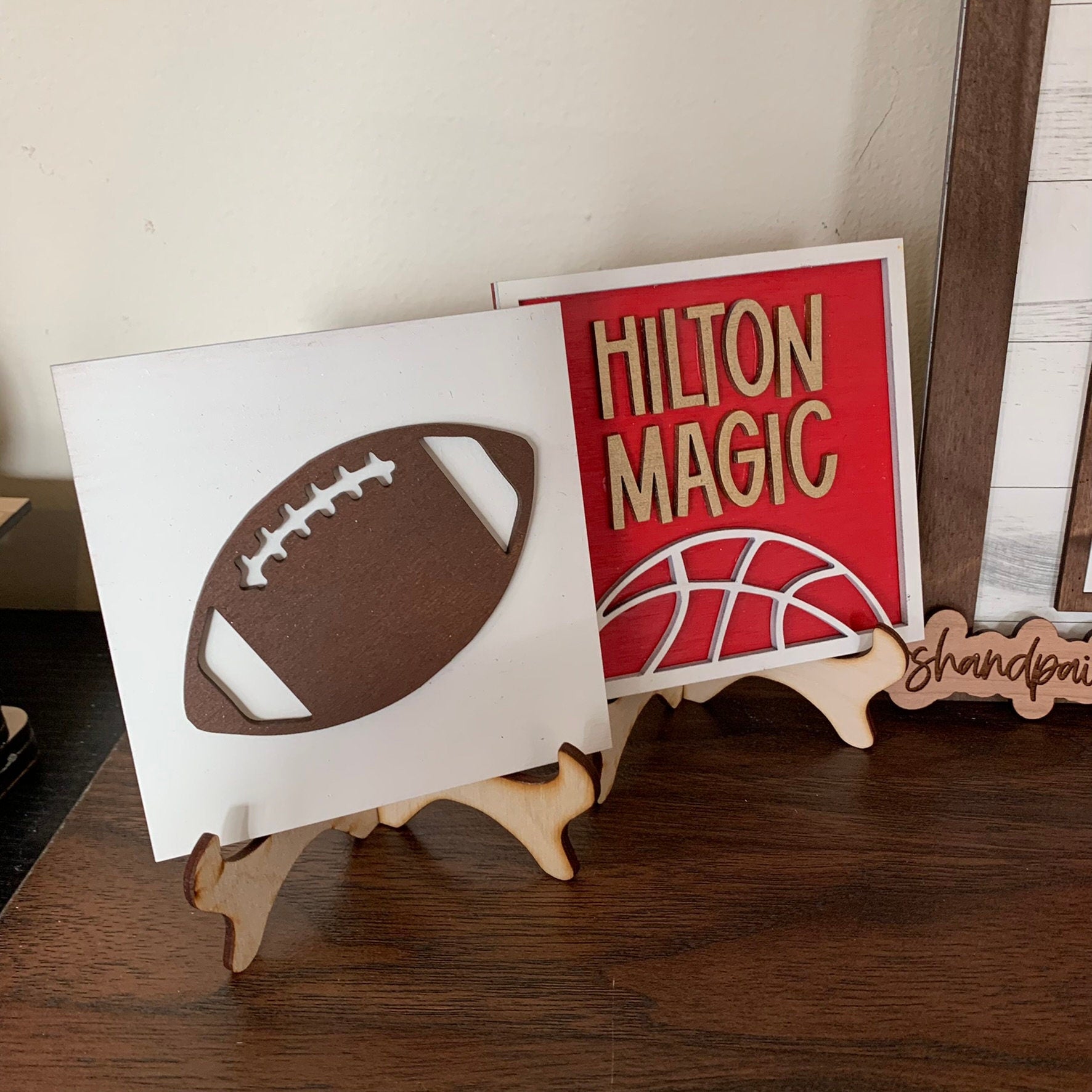 Iowa State Cyclones Interchangeable Signs - Laser Cut Wood Painted