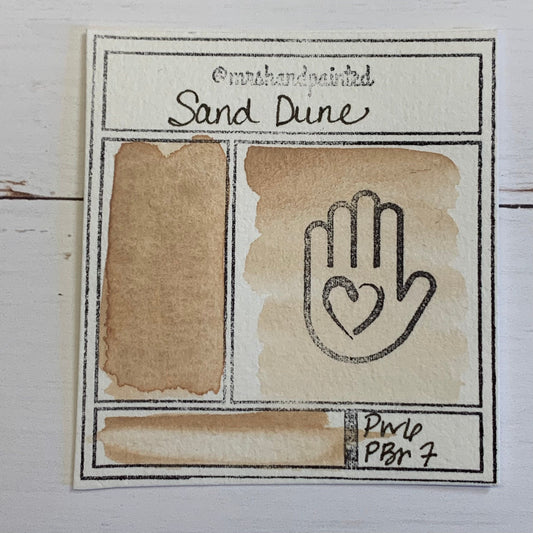 Handmade Watercolor Paints - SAND DUNE Half Pans