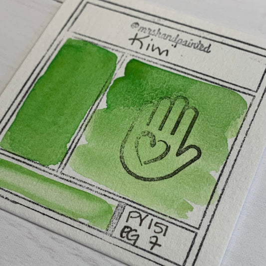 Handmade Watercolor Paints - KIWI Half Pans
